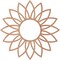Ekena Millwork Daisy Wood Fretwork Pierced Ceiling Medallion, Cherry, 38"OD x 12 1/2"ID x 1/4"T CMWP38X38X0250DACH - alternate 3